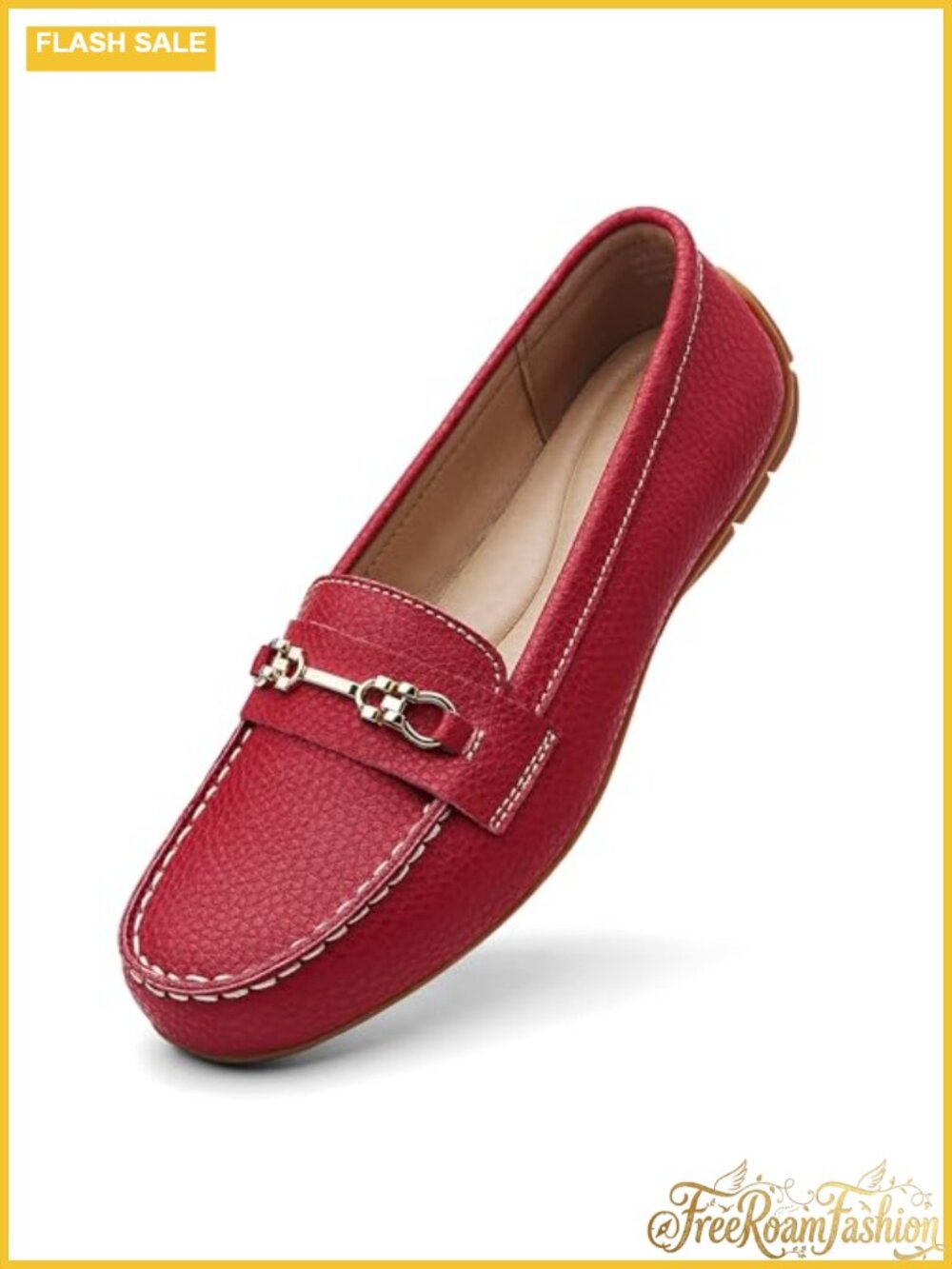 Genuine Leather Loafers Slip-On Memory Foam Comfort Business Casual